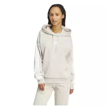 Худи adidas Essentials 3 Stripes Fleece, бежевый