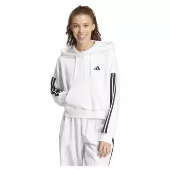 Худи adidas Essentials 3 Stripes French Terry, белый