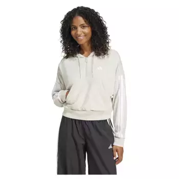 Худи adidas Essentials 3 Stripes French Terry, бежевый