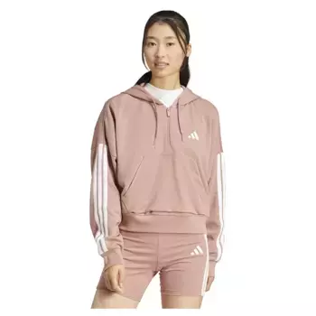 Худи adidas Essentials 3 Stripes French Terry, розовый