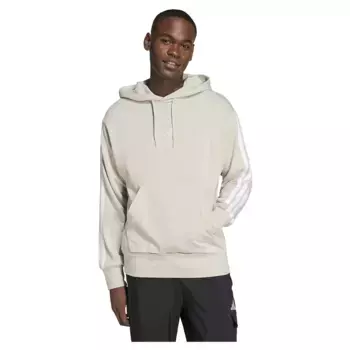 Худи adidas Essentials 3 Stripes French Terry, бежевый