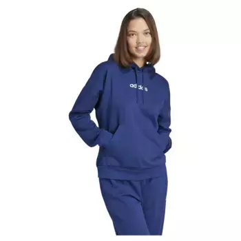 Худи adidas Essentials Linear Fleece, синий