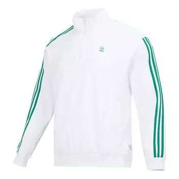 Худи adidas Half-Zip Top 'White Green', белый