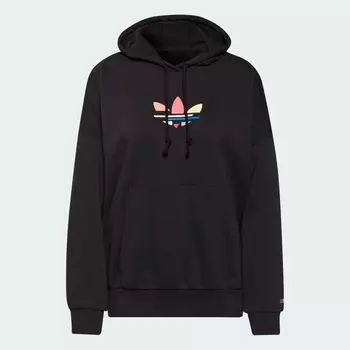 Худи Adidas Originals Adicolor Shattered Trefoil Oversize, черный