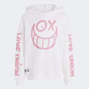 Худи adidas Originals x Andr Saraiva, белый/розовый