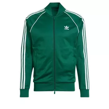 Худи ADIDAS ORIGINALS Zip-Up Hoodie Adicolor Classics SST, зеленый