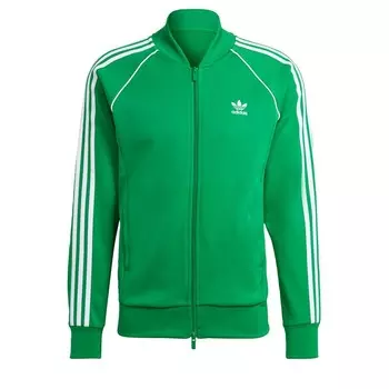 Худи ADIDAS ORIGINALS Zip-Up Hoodie Adicolor Classics Sst, зеленый