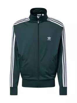 Худи ADIDAS ORIGINALS Zip-Up Hoodie Adicolor Classics Firebird, темно-зеленый
