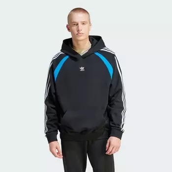 Худи Adidas Oversized, черный/синий/белый