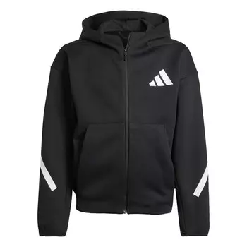 Худи ADIDAS SPORTSWEAR Athletic Zip-Up Hoodie Z.N.E., черный