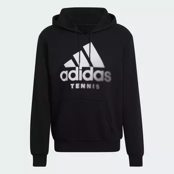 Худи Adidas Tennis Graphic, черный/белый