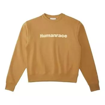 Худи adidas x Pharrell Humanrace Logo Sweatshirt 'Tan', желто-коричневый