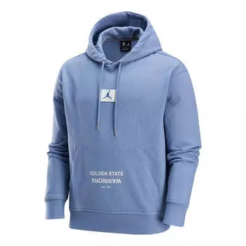 Худи Air Jordan Golden State Warriors Courtside NBA Fleece Pullover Hoodie Asia Sizing 'Ashen Slate', синий