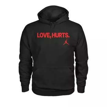 Худи Air Jordan Jalen Hurts Love Hurts Hoodie 'Black/Red', черный
