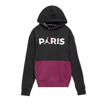 Худи Air Jordan PSG Paris Saint-Germain Fleece Pullover 'Bordeaux', разноцветный