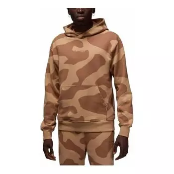 Худи Air Jordan Wordmark Hoodie 'Camo', коричневый