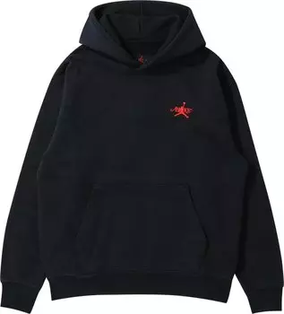 Худи Air Jordan x Awake NY Fleece 'Black/Sail/University Red', черный
