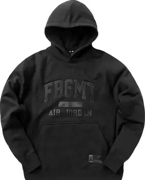 Худи Air Jordan x Fragment Pullover Hoodie 'Black/Reflective Silver', черный