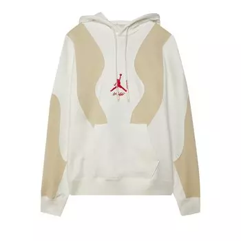 Худи Air Jordan x Off-White Hoodie 'Sail White/University Red', белый