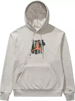 Худи Air Jordan x UNDEFEATED Strikes Hoodie 'Grey Heather', серый