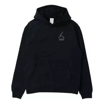 Худи Air Jordan x Union LA Fleece Hoodie 'Black', черный