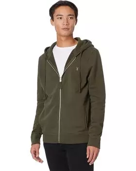 Худи AllSaints Raven Zip, зеленый