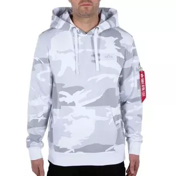 Худи Alpha Industries Back Print Camo, белый
