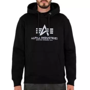 Худи Alpha Industries Basic Rainbow Ref. Print, черный