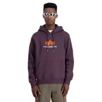 Худи Alpha Industries Basic Rubber, фиолетовый