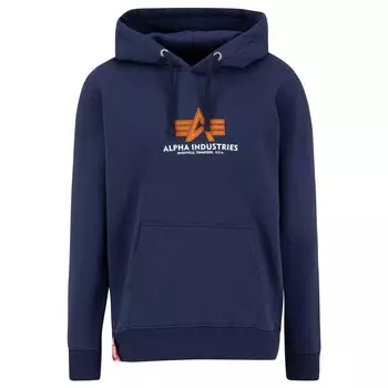 Худи Alpha Industries Basic Rubber, синий
