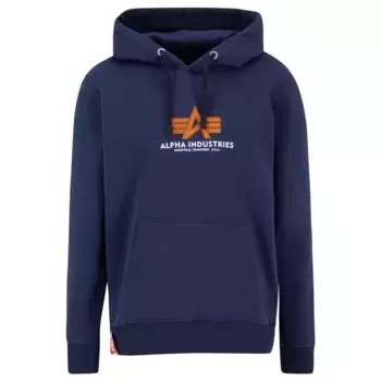 Худи Alpha Industries Basic Rubber, синий
