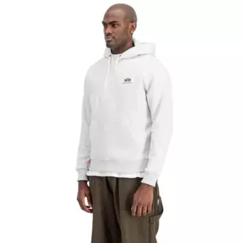 Худи Alpha Industries Basic Small Logo, серый