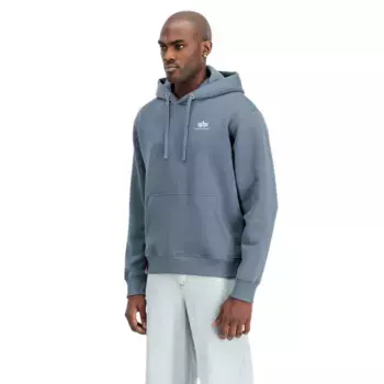 Худи Alpha Industries Basic Small Logo, синий