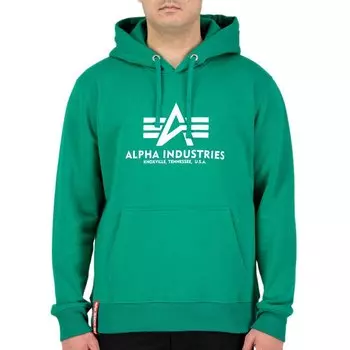 Худи Alpha Industries Basic, зеленый