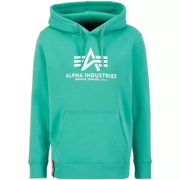 Худи Alpha Industries Basic, зеленый
