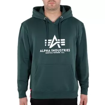 Худи Alpha Industries Basic, зеленый