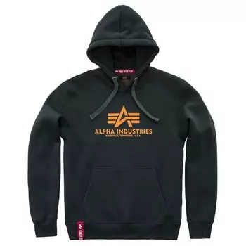 Худи Alpha Industries Basic, зеленый