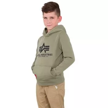 Худи Alpha Industries Basic, зеленый