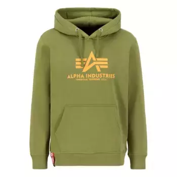 Худи Alpha Industries Basic, зеленый