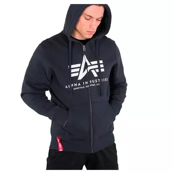 Худи Alpha Industries Basic Zip, синий