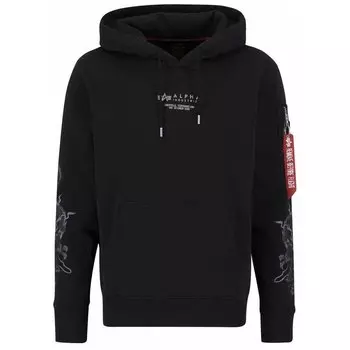Худи Alpha Industries Dragon Emb, черный