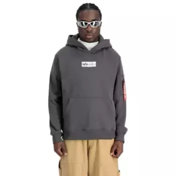 Худи Alpha Industries Metal Plate, серый