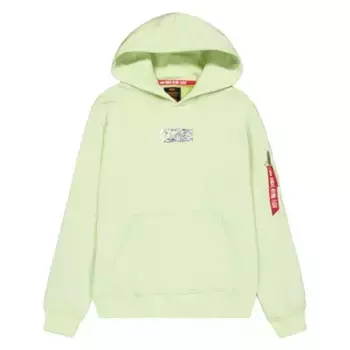 Худи Alpha Industries Metal Plate, зеленый