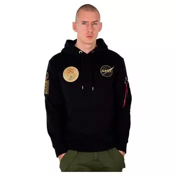 Худи Alpha Industries NASA Voyager, черный