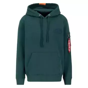Худи Alpha Industries Red Stripe, зеленый