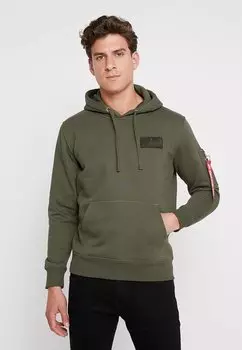 Худи Alpha Industries, темно-зеленый