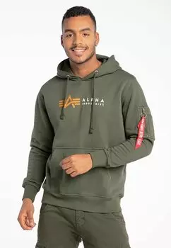 Худи Alpha Industries, зеленый