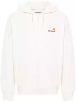 Худи American Script на молнии CARHARTT WIP, белый