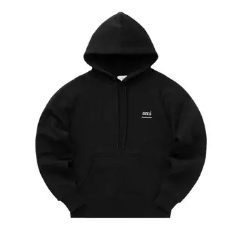 Худи Ami Boxy Hoodie, черный