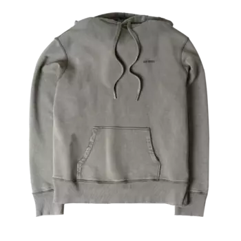 Худи Ami Logo Embroidered 'Clay', коричневый